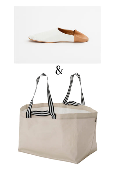 Spring slippers and best beach bag