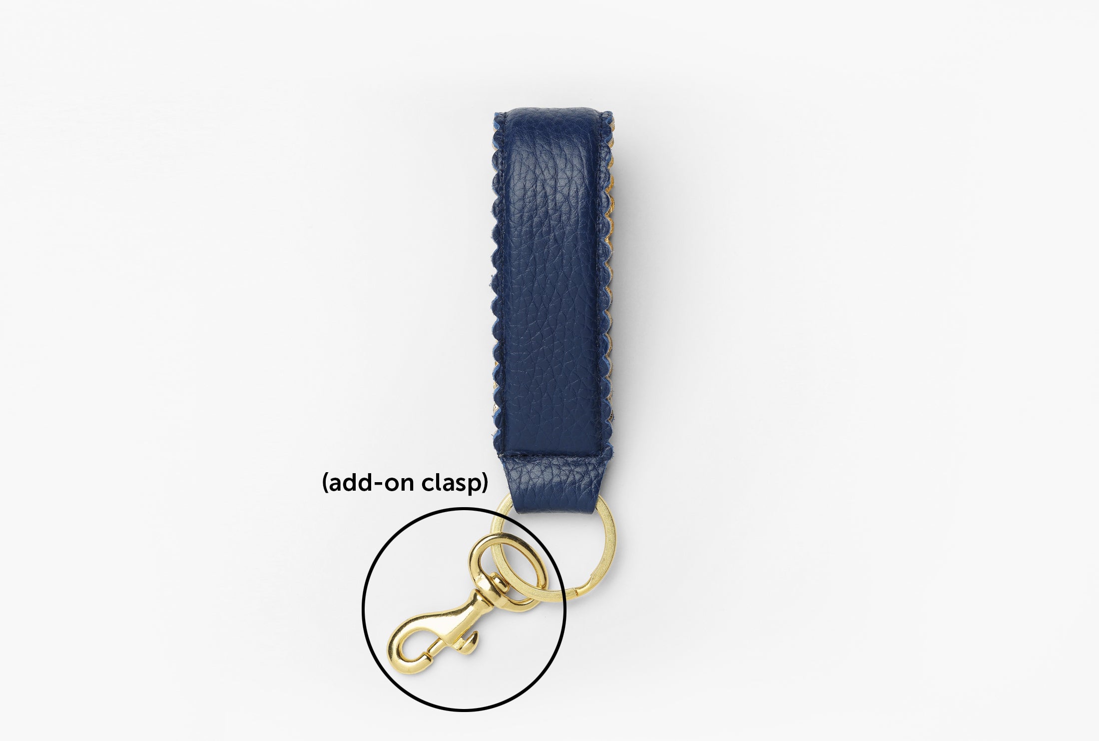 小物 D-Clasp Key Ring with GUIDI Leather Code D-Clasp Key Ring with GUIDI Leather Code – PRY